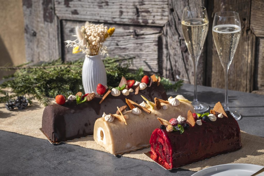 Les bûches artisanales de Noël de la Maison Prouane, paysan glacier