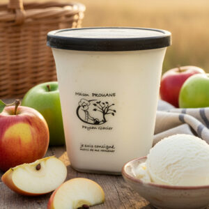 Le sorbet pomme bio fermier produit en Béarn à la ferme Maison Prouane
